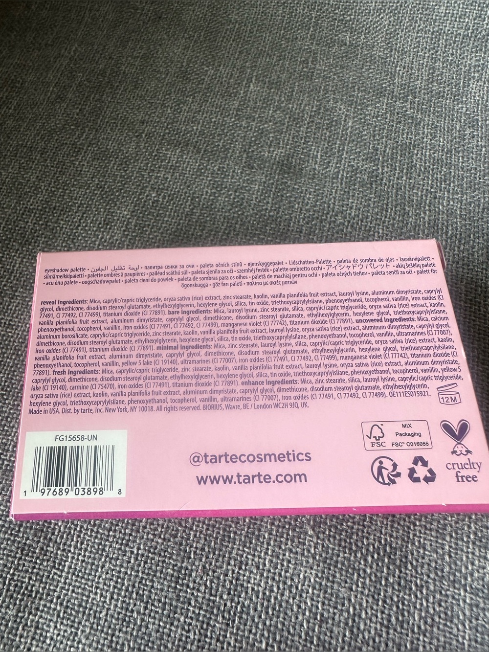 Tarte Exposed Amazonian Clay Travel Eyeshadow Palette - Picture 5 of 5